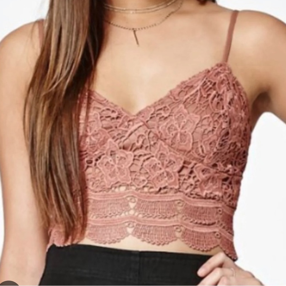 Kendall and Kylie Lace Crop Top